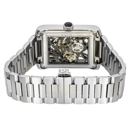 Ingersoll The Spur rostfritt stål svart skelett urtavla automatisk I17001 herrklocka