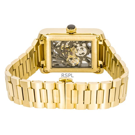 Ingersoll The Spur guldfärgad rostfri stål svart skelett urtavla automatisk I17002 herrklocka