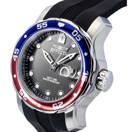 Invicta Pro Diver silikonarmband svart urtavla Pepsi-bezel kvarts 45735 200M herrklocka