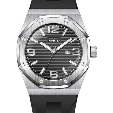 Invicta Huracan Silikonrem Svart Urtavla Quartz 45772 100M herrklocka