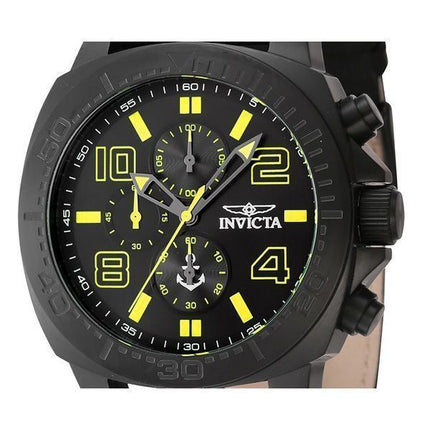 Invicta Ocean Voyage Chronograph Nylonrem Black Dial Quartz 46287 Herrklocka