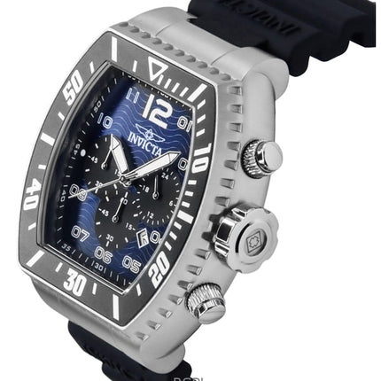 Invicta Pro Diver Zager Chronograph GMT Silikonarmband Blå Urtavla Quartz 47281 100M Herrklocka