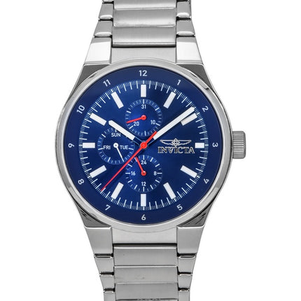 Invicta Racing rostfritt stål blå urtavla kvarts 47548 herrklocka