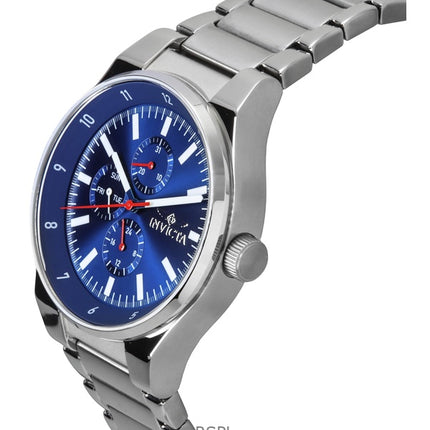 Invicta Racing rostfritt stål blå urtavla kvarts 47548 herrklocka