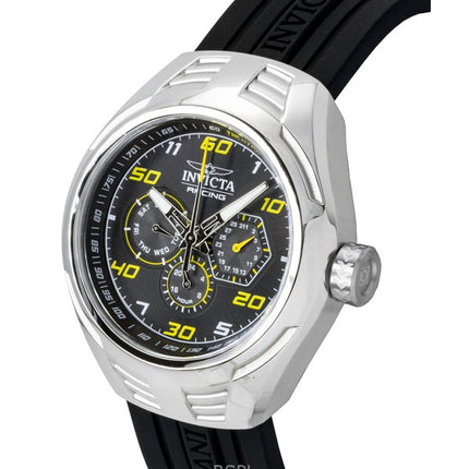 Invicta Racing Silikonarmband Svart Urtavla Quartz 47724 Herrklocka