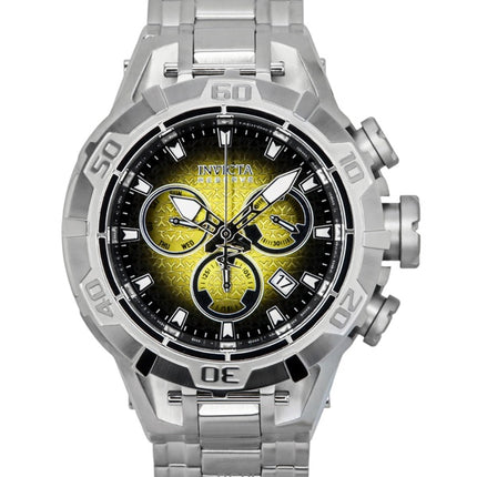 Invicta Reserve Ocean Warrior Chronograph gul och svart urtavla kvarts 47848 100M herrklocka