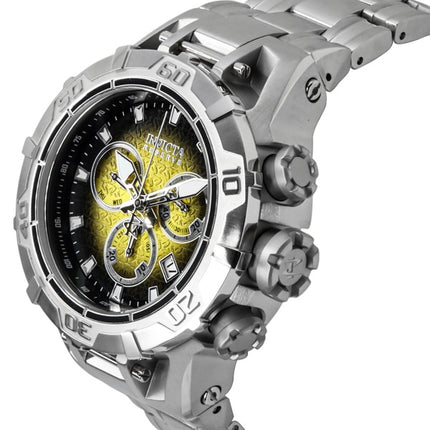 Invicta Reserve Ocean Warrior Chronograph gul och svart urtavla kvarts 47848 100M herrklocka