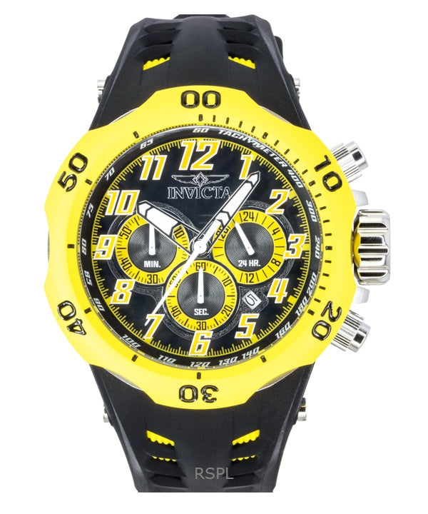 Invicta Venom Hydra GMT Kronograf Silikonarmband Svart Urtavla Quartz 48236 200M Herrklocka