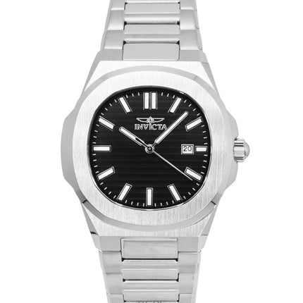 Invicta Speedway rostfritt stål svart urtavla kvarts 48319 herrklocka