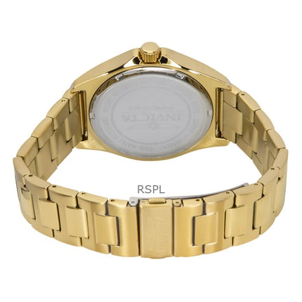 Invicta Racing guldfärgad rostfritt stål grön urtavla kvarts 48870 herrklocka