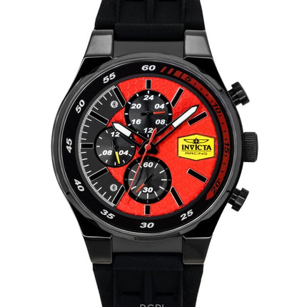 Invicta Racing Chronograph Silikonarmband Röd Urtavla Quartz 48877 Herrklocka