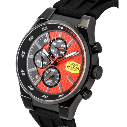 Invicta Racing Chronograph Silikonarmband Röd Urtavla Quartz 48877 Herrklocka