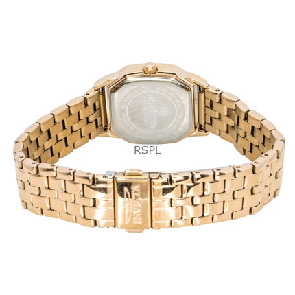 Invicta Wildflower roséguldton rostfritt stål silverfärgad urtavla kvarts 49039 damklocka