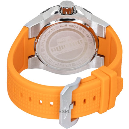 Invicta Aviator orange silikonrem med pistolurtavla och kvarts 49721 100M herrklocka