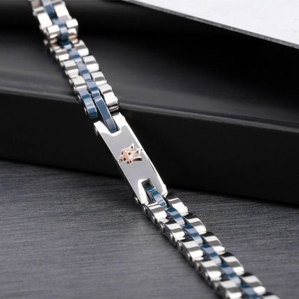 Maserati Jewels rostfritt stål och keramiskt armband JM220ASR08 för män