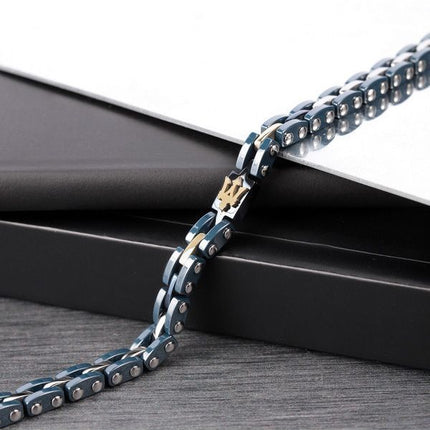 Maserati Jewels rostfritt stål och keramiskt armband JM420ATI01 för män