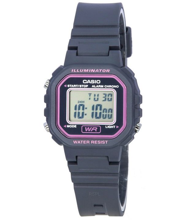Casio POP Digital Black Dial Quartz LA-20WH-8A LA20WH-8 Damklocka