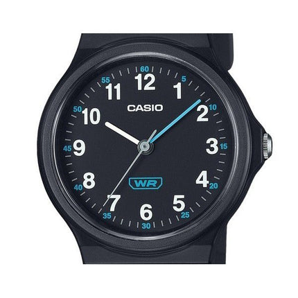 Casio Pop Analog Svart Biobaserat Resin Armband Svart Urtavla Quartz LQ-24B-1B Damklocka