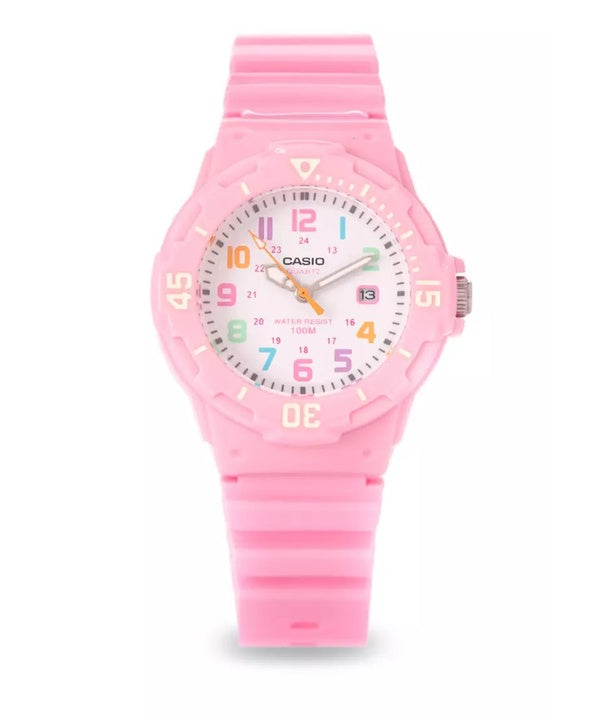 Casio Pink Resin Strap LRW-200H-4B2VDF LRW200H-4B2VDF Damklocka