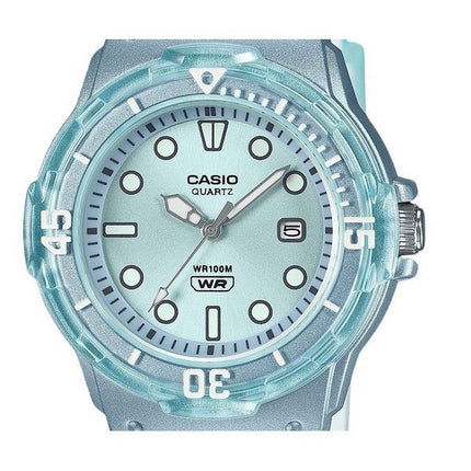 Casio POP Analog Resin Armband Blå Urtavla Translucent Quartz LRW-200HS-2EV 100M Damklocka