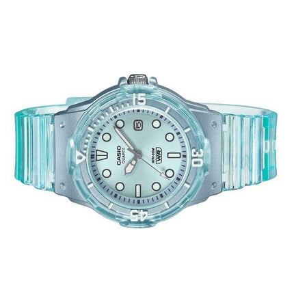 Casio POP Analog Resin Armband Blå Urtavla Translucent Quartz LRW-200HS-2EV 100M Damklocka
