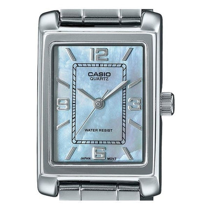 Casio Standard Analog Rostfritt Stål Pärlemorurtavla Quartz LTP-1234DS-2A Damklocka