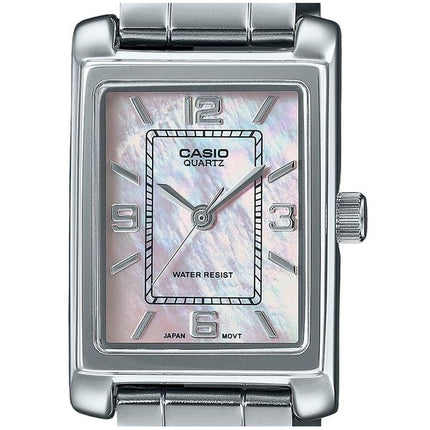 Casio Standard Analog Rostfritt Stål Pärlemorurtavla Quartz LTP-1234DS-4A Damklocka