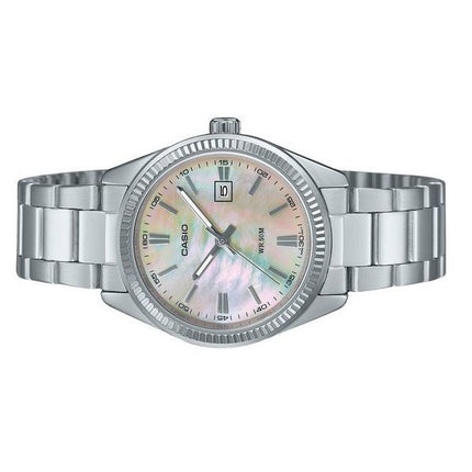 Casio Standard Analog Rostfritt Stål Pärlemorurtavla Quartz LTP-1302DS-4AV Damklocka