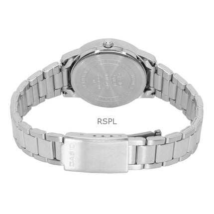 Casio analog rostfritt stål mintblå urtavla kvarts LTP-1303DD-2AV damklocka