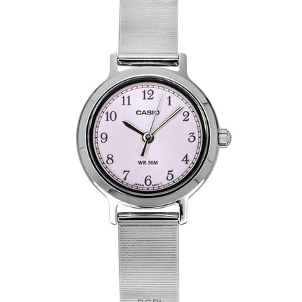 Casio Standard Analog Rostfritt stål Rosa Urtavla Quartz LTP-B170D-4BV Damklocka