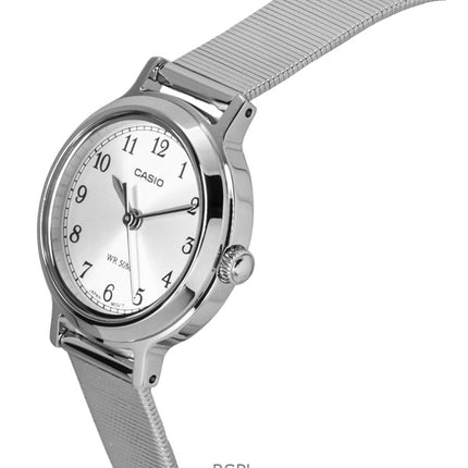 Casio Standard Analog Rostfritt Stål Silver Urtavla Quartz LTP-B170D-7BV Damklocka