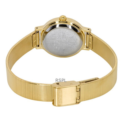 Casio Standard Analog Gold Tone Rostfritt Stål Cream Urtavla Quartz LTP-B170G-9BV Damklocka