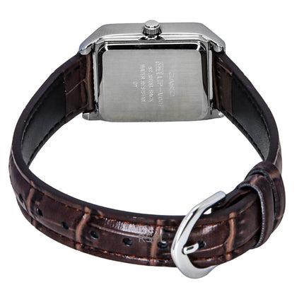 Casio Standard Analog Läderrem Vit Urtavla Quartz LTP-V007L-7E2 Damklocka