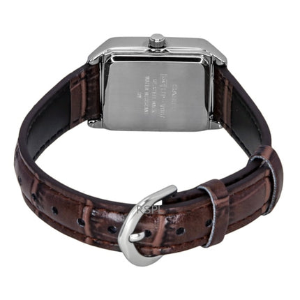 Casio Standard Analog Läderarmband Silverfärgad Urtavla Quartz LTP-V007L-9B Damklocka