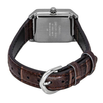 Casio Standard Analog Läderarmband Elfenbensvit Urtavla Quartz LTP-V007L-9E Damklocka