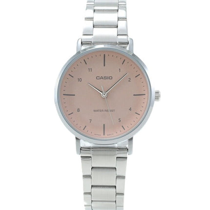 Casio Standard Analog Rostfritt stål Laxurtavla Quartz LTP-VT03D-4B Damklocka