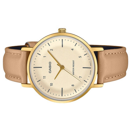 Casio Standard Analog Läderrem Lax Urtavla Quartz LTP-VT03GL-4B Damklocka