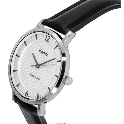 Casio Standard Analog Läderrem Vit Urtavla Quartz LTP-VT04L-7A2 Damklocka