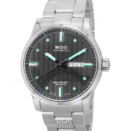 Mido Multifort IBA Limited Edition Antracit Urtavla Automatisk M005.430.11.061.81 M0054301106181 100M Herrklocka