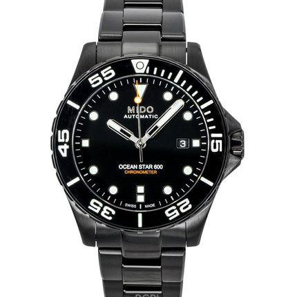 Mido Ocean Star 600 Special Edition Svart Urtavla Automatisk Dykarklocka M026.608.33.051.00 600M Herrklocka Med Extra Armband