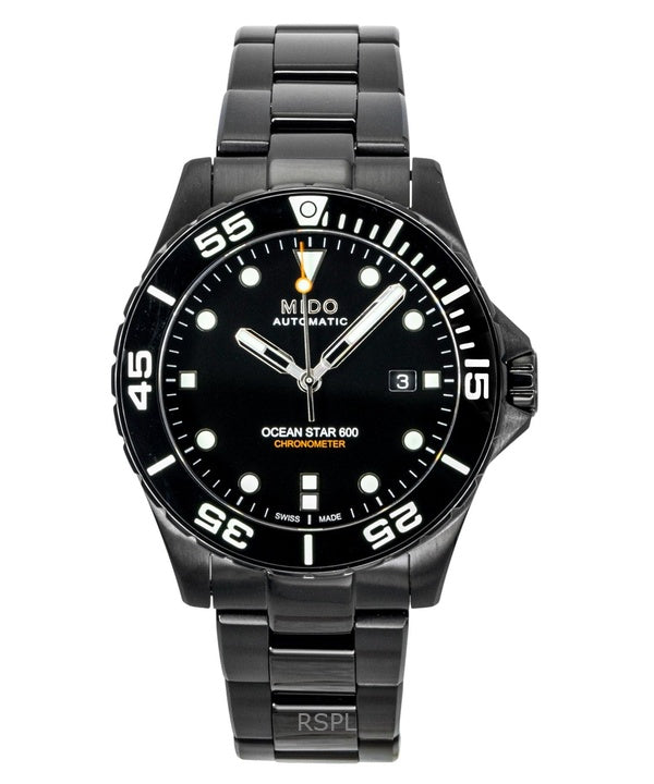 Mido Ocean Star 600 Special Edition Svart Urtavla Automatisk Dykarklocka M026.608.33.051.00 600M Herrklocka Med Extra Armband