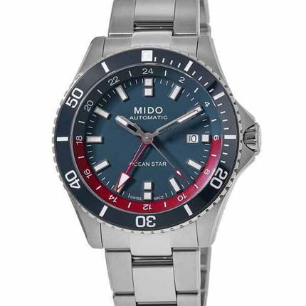 Mido Ocean Star GMT Special Edition Blue Dial Automatic Diver',s M026.629.11.041.00 200M herrklocka med extra rem