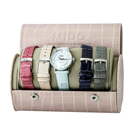 Mido Baroncelli Special Edition Diamant MOP Urtavla Automatisk M037.207.16.106.00 Damklocka Med Extra Armband