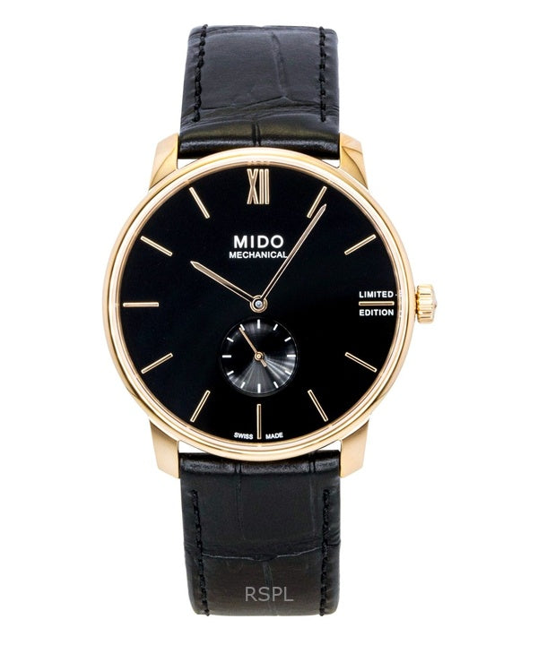 Mido Baroncelli Limited Edition läder svart urtavla automatisk M037.405.36.050.00 herrklocka