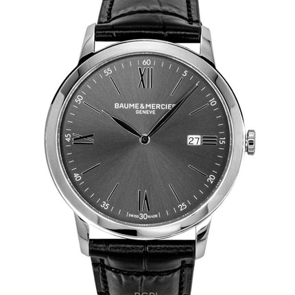 Baume &amp; Mercier Classima läderarmband svart urtavla kvarts M0A10416 herrklocka