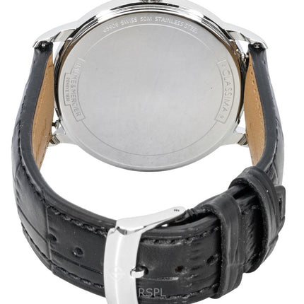 Baume &amp; Mercier Classima läderarmband svart urtavla kvarts M0A10416 herrklocka