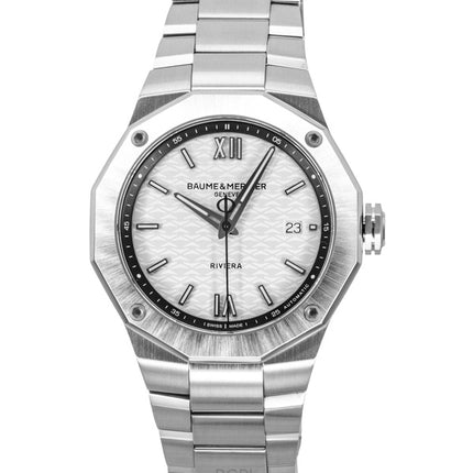 Baume &amp; Mercier Riviera rostfritt stål silverfärgad urtavla automatisk M0A10829 100M herrklocka