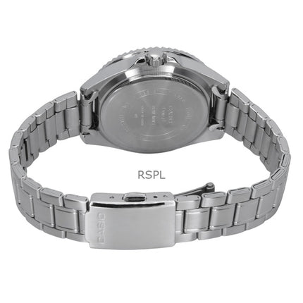 Reloj Casio MDV-10D-1A2 analÃ³gico estÃ¡ndar de acero inoxidable con esfera negra y cuarzo para hombre