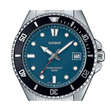 Casio Standard Analog Rostfritt Stål Blå Urtavla Quartz MDV-10D-2A1V Herrklocka