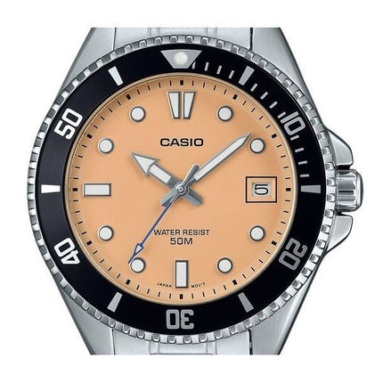 Casio standard analog rostfritt stål laxurtavla kvarts MDV-10D-4A2V herrklocka